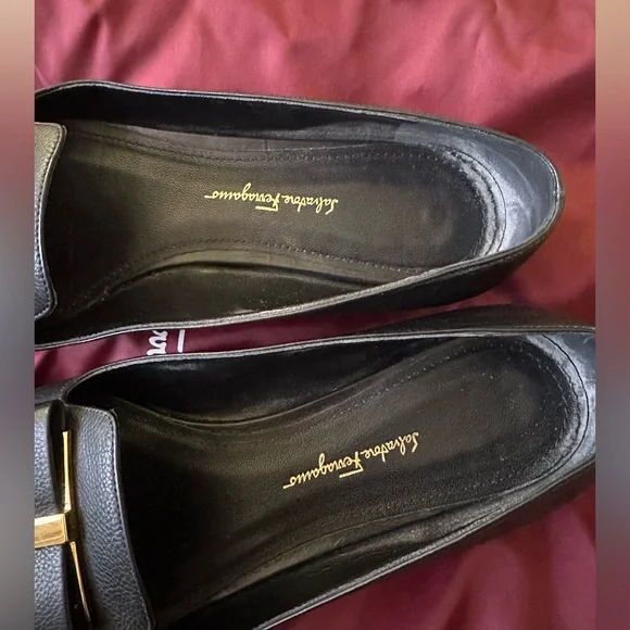Salvatore Ferragamo Black Leather Loafers - Picture 5 of 5